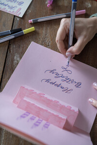 The Schneider Paint-It Brush Pen 070 is ideal for brush lettering.