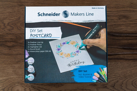 The Schneider postcard DIY set allows you to develop your own artistic streak and react quickly when needed.