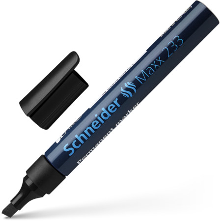Maxx 233 black Line width 1+5 mm Permanent markers by Schneider