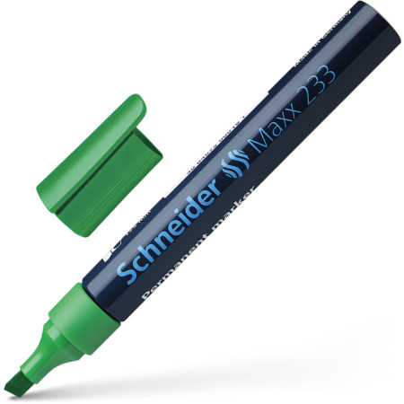 Maxx 233 green Line width 1+5 mm Permanent markers by Schneider