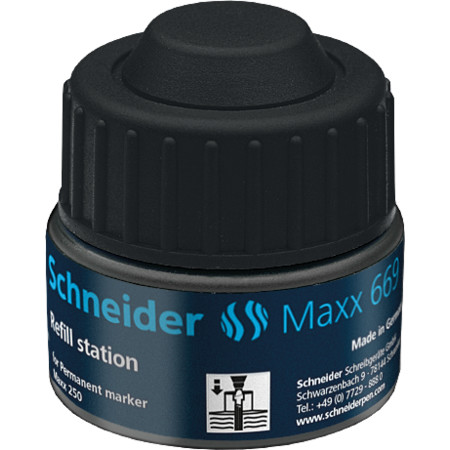 Maxx 669 for Permanent Marker black Refill inks for markers by Schneider