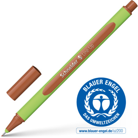 Line-Up mahogani-brown Line width 0.4 mm Fineliner & Brush pens by Schneider