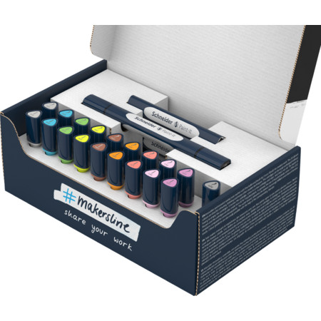 Paint-It 040 Twin marker Set 2 Fineliners and fibrepens by Schneider