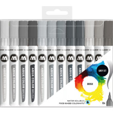 Aqua Color Brush Grey-Set