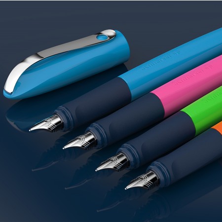 Wavy blue Fountain pens by Schneider