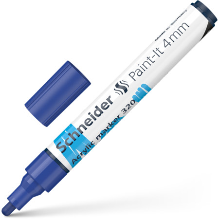 Paint-It 320 4 mm blue Line width 4 mm Acrylic markers by Schneider